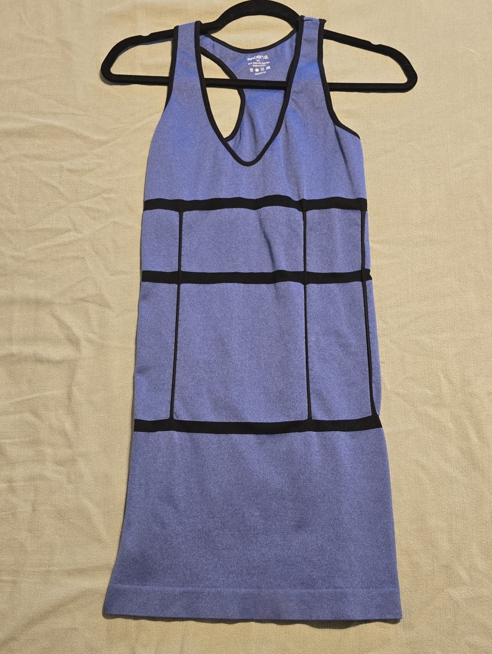 Blue And Black Bandage Style Bodycon Dress